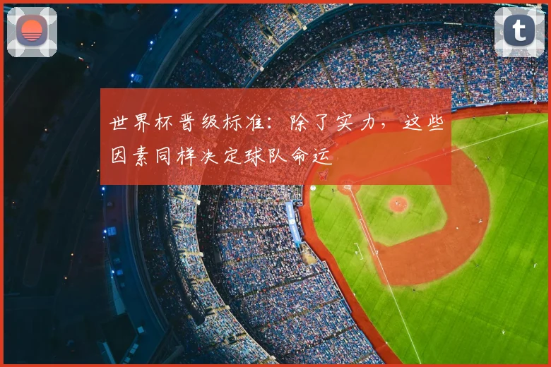 世界杯晋级标准：除了实力，这些因素同样决定球队命运